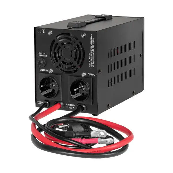 Avarinis maitinimo šaltinis „Rebel POWER-500-LFP4“ – keitiklis su grynu sinusiniu signalu ir įkrovimo funkcija, 12 V, 230 V, 500 VA/300 W – 4