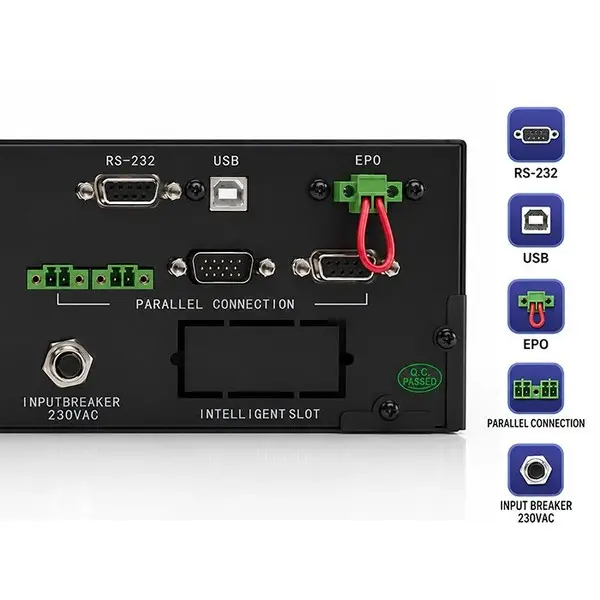 Pure Sine Wave UPS for RACK 3kVA 3000W PF1.0 – 4
