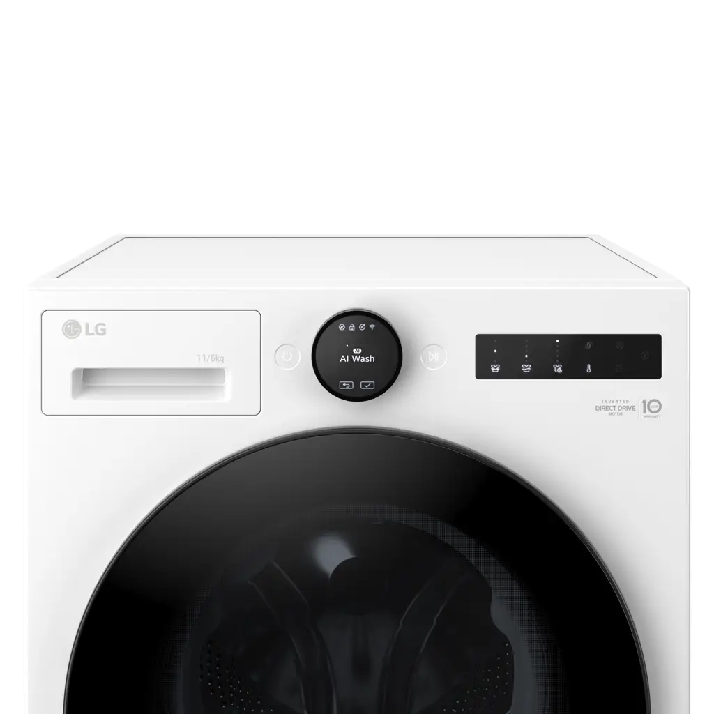 LG WT1210WWF Washing machine with dryer, A, Front loading, Washing capacity 11 kg, Drying capacity 6 kg, Depth 56.5cm,1400 RPM, White – 4