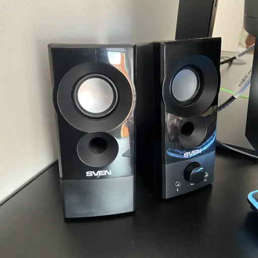 2.0 speakers SVEN 357, black, USB, power output 2x3W (RMS)
