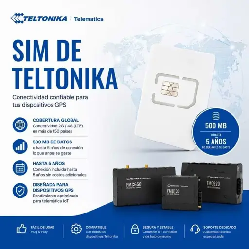 Teltonika SIM kortelė 500MB 5metai