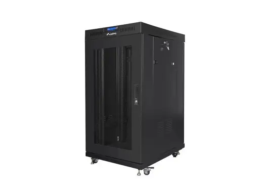 LANBERG rack cabinet 19 inch free standing 22U 800X1200 flat pack with mesh door black