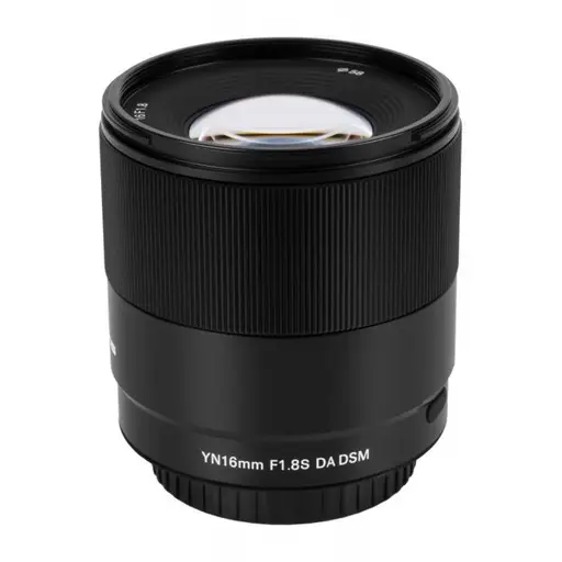 Yongnuo YN 16 mm f/1.8 DA DSM objektyvas, skirtas Sony E
