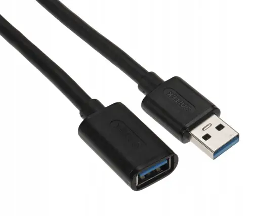 UNITEK EXTENSION CABLE 3.0 M/F, 3M, BLACK