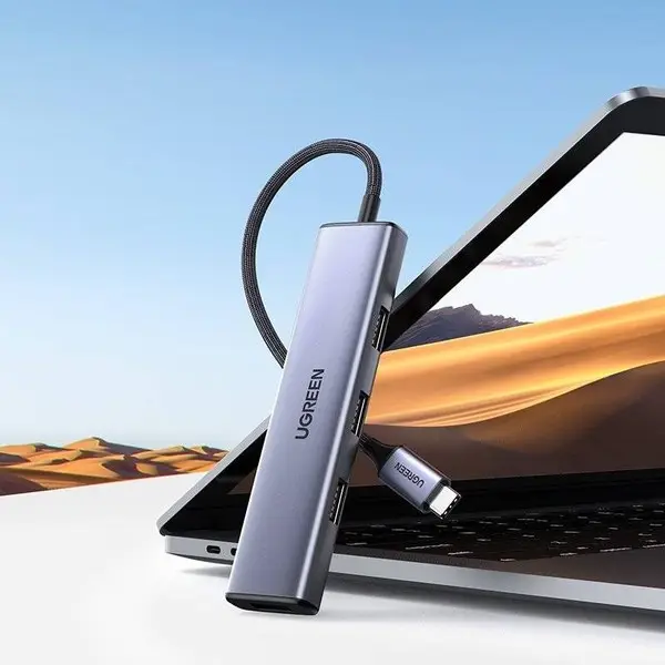 Ugreen USB Type-C šakotuvas - 4× USB 3.2 Gen 1 Sidabrinis – 8