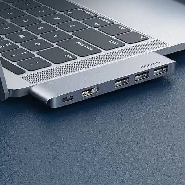 Ugreen 60559 knyginių kompiuterių dokas / jungčių replikatorius USB 3.2 Gen 1 (3.1 Gen 1) Type-C Sidabras – 10