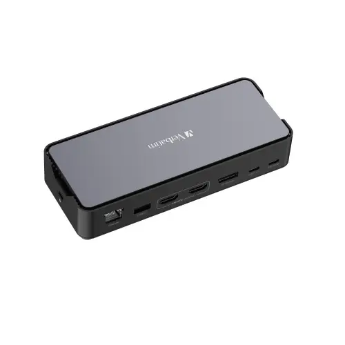 Verbatim 32171 CDS-15 USB-C Pro Jungčių stotelė 15 Ports, Pilka/Juoda – 3