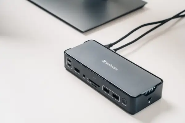 Verbatim 32171 CDS-15 USB-C Pro Jungčių stotelė 15 Ports, Pilka/Juoda – 17