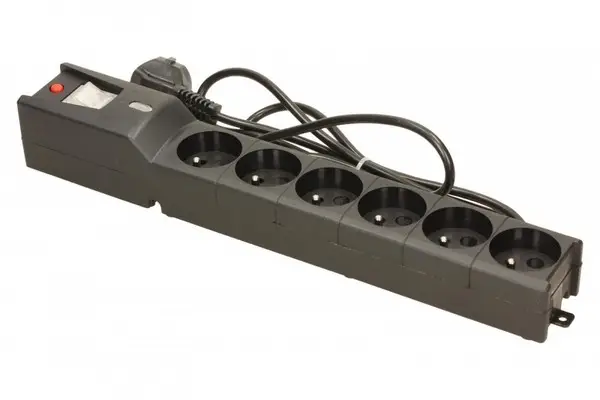 Surge protector LX610 1,5M BLACK – 2