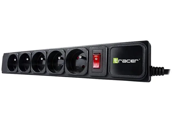TRACER PowerGear 3.0 m Black 5 sockets power strip – 8