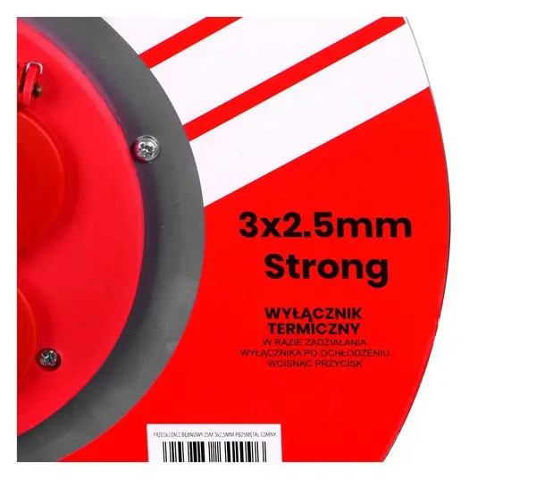 VERTEX PB25METAL 3x2,5 mm juodos spalvos prailginimo kabelis – 11
