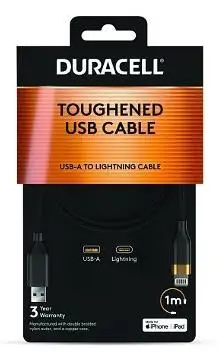 CABLE LIGHTNING TO USB 1M/DRU5012A DURACELL – 2