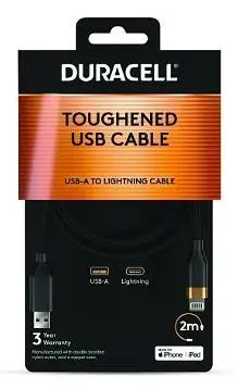 CABLE LIGHTNING TO USB 2M/DRU5022A DURACELL – 2