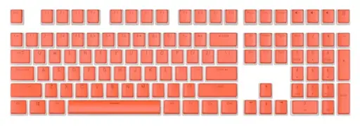 Royal Kludge Pudding PBT Keycaps - (104 vnt., Dark Orange, PBT, ANSI, UK layout)