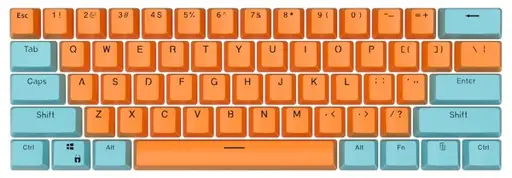 Royal Kludge OEM PBT Keycaps - (104 vnt., Qingcheng, PBT, UK layout)