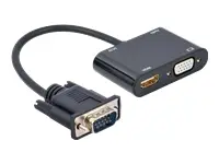 GEMBIRD VGA to HDMI + VGA adapter cable 0.15m black – 7