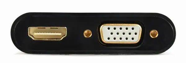 GEMBIRD VGA to HDMI + VGA adapter cable 0.15m black – 18
