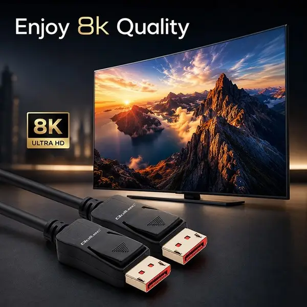 DisplayPort cable M/M V2.1 40G 0.5m – 4