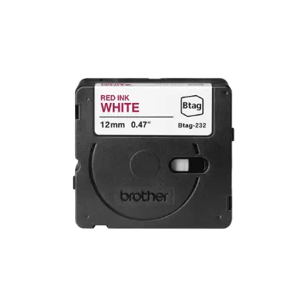 Brother BTAG-232 Red on White