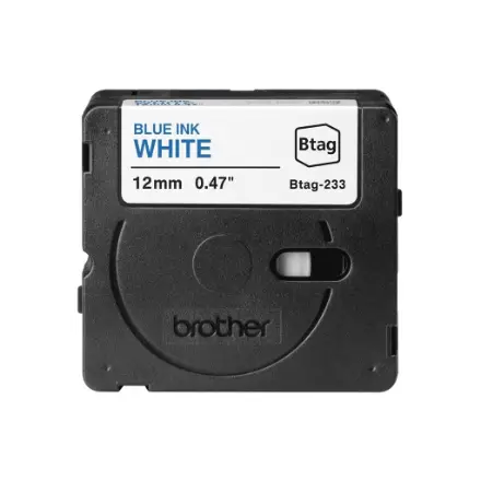 Brother BTAG-233 Blue on White