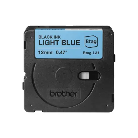 Brother BTAG-L31 Black on Light Blue