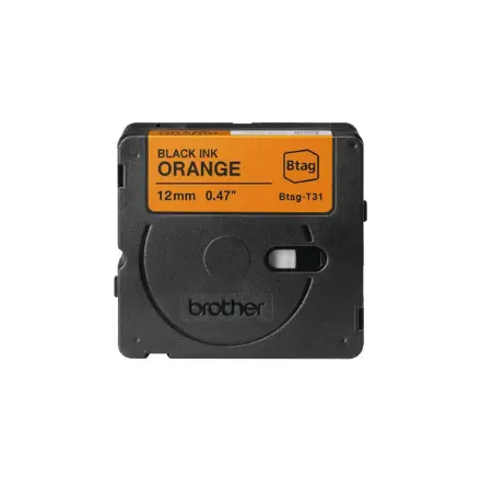Brother BTAG-T31 Black on Orange