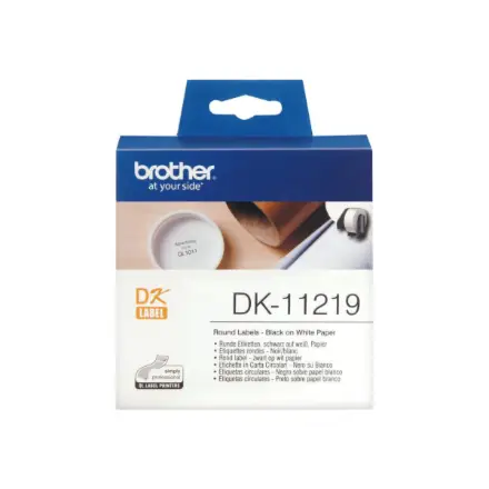 Brother Round paper labels DK-11219
