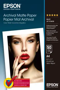 EPSON Archival Matte Photo S041342 A4 50 coli 192g/mp