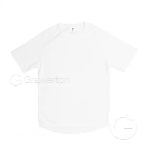 Marškinėliai sublimacijai balti SPORTY UNISEX XL