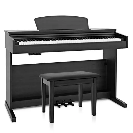 Dynatone SLP-175 BLK - skaitmeninis pianinas su suoliuku
