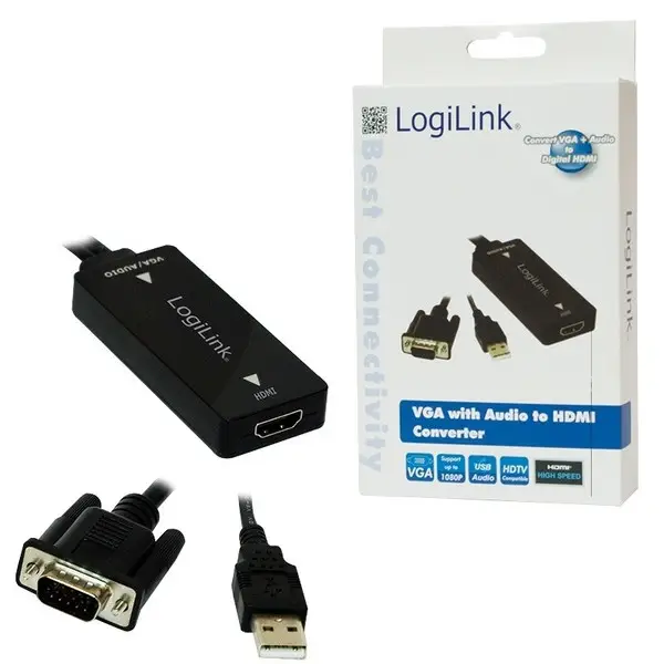 VGA + USB Audio --> HDMI Converter – 2
