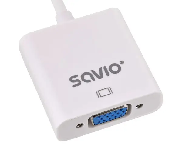 SAVIO HDMI (M) – VGA (F) ADAPTERIS BALTAS CL-201 – 2