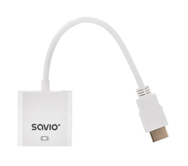 SAVIO HDMI (M) – VGA (F) ADAPTERIS BALTAS CL-201 – 4