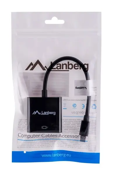 LANBERG AD-0006-BK adapter mini Displayport M ->VGA F cable – 7
