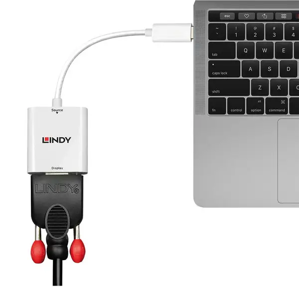 Adapteris - LINDY USB Type C į VGA Konverteris, Baltas – 3