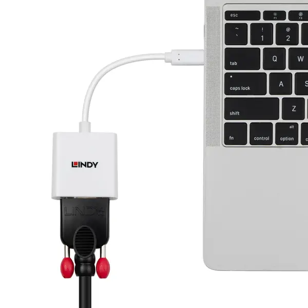 USB-C Į VGA Adapteris - Lindy 1920 × 1 200 60 Hz – 5