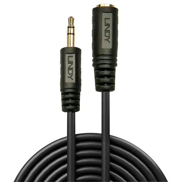 Garso Prailginimo Kabelis - Lindy 10 m 3,5 mm Stereo M/F Auksu Padengtas – 2