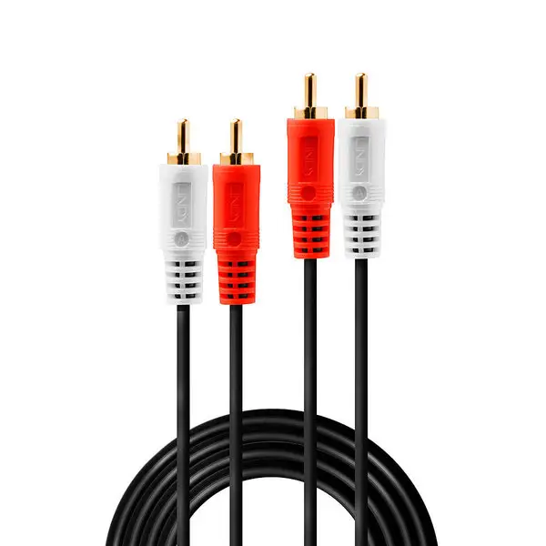 Garso Kabelis - Lindy Premium Stereo RCA 3 m Auksu Padengtas – 2
