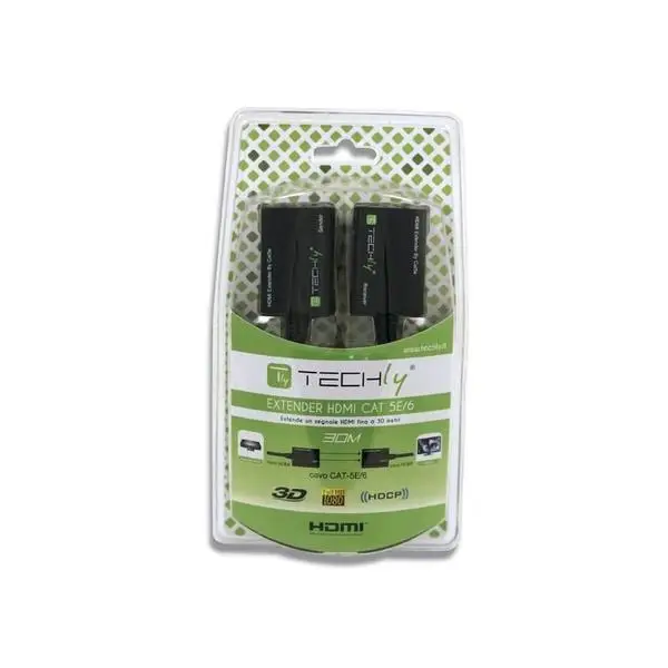 TECHLY 301153 HDMI extender by Cat.5e/6 cable up to 30m – 2