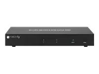TECHLY 101928 2-port DisplayPort/USB dual-monitor KVM switch 2x1 with audio – 10