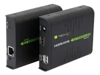 TECHLY 028214 HDMI KVM Extender w/ USB mouse and keyboard by Cat5/5e/6 cable up to 120m – 5