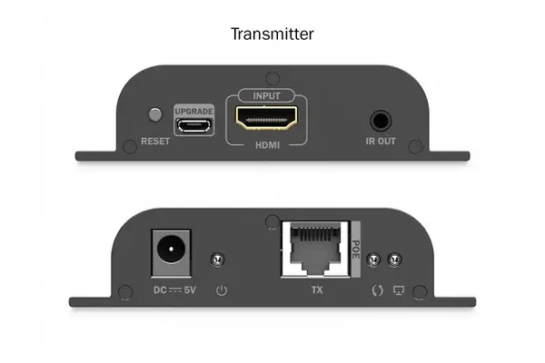 DIGITUS HDMI IP Extender Set 4K/60Hz 120/200 m PoE One-to-Many CAT Black – 3