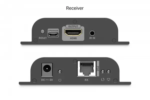 DIGITUS HDMI IP Extender Set 4K/60Hz 120/200 m PoE One-to-Many CAT Black – 4