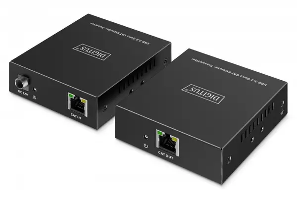 DIGITUS USB Extender USB 3.2 Gen1 100m 3x USB-A & 1x USB-C for use with CAT cable – 2