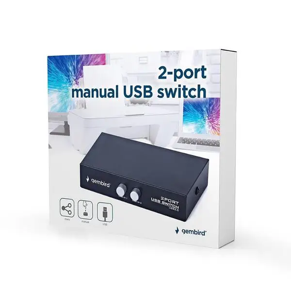 I/O SWITCH USB 2P/DSU-21 GEMBIRD – 5