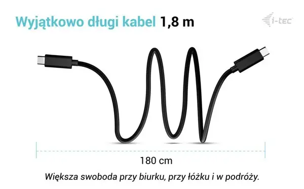 USB-C Charging Cable 1.8m TB5/Black – 2