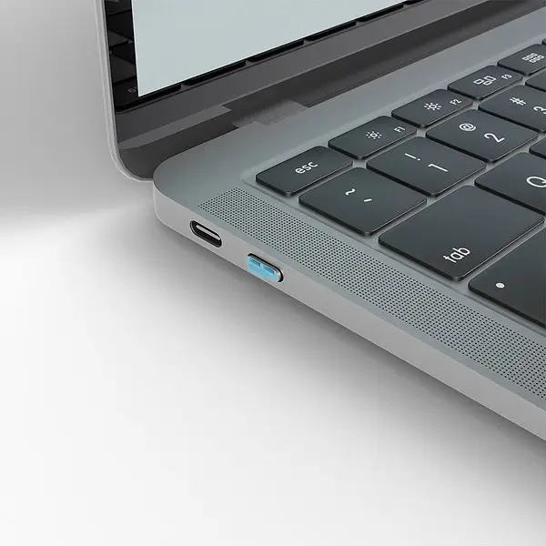 USB Priedas - LINDY USB C Prievado Blokatorių Rinkinys, 4 vnt. + raktas, ABS, Mėlynas – 4