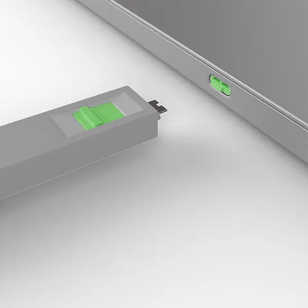 USB Priedas - LINDY USB C Prievado Blokatorių Rinkinys, 4 vnt. + raktas, Žalias – 3