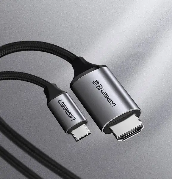 UGREEN USB-C–HDMI kabelis, 4K, UHD, 1,5 m, juodas – 2