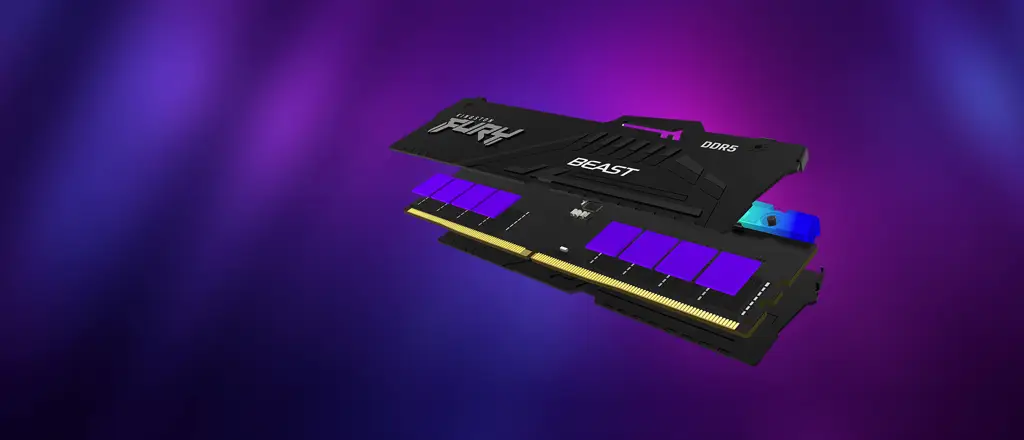 Kingston DRAM 32GB 5600MT/s DDR5 CL36 DIMM (Kit of 2) FURY Beast RGB EXPO + GIFT Kingston 64GB USB3.2 Gen1 DataTraveler – 4